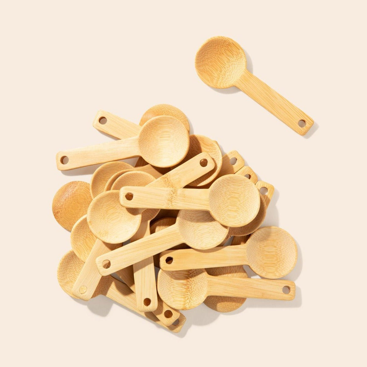 Wholesale Bamboo Wood Spoon Measuring Flat Wooden Scoops - China Bamboo and  Wood Spoon price