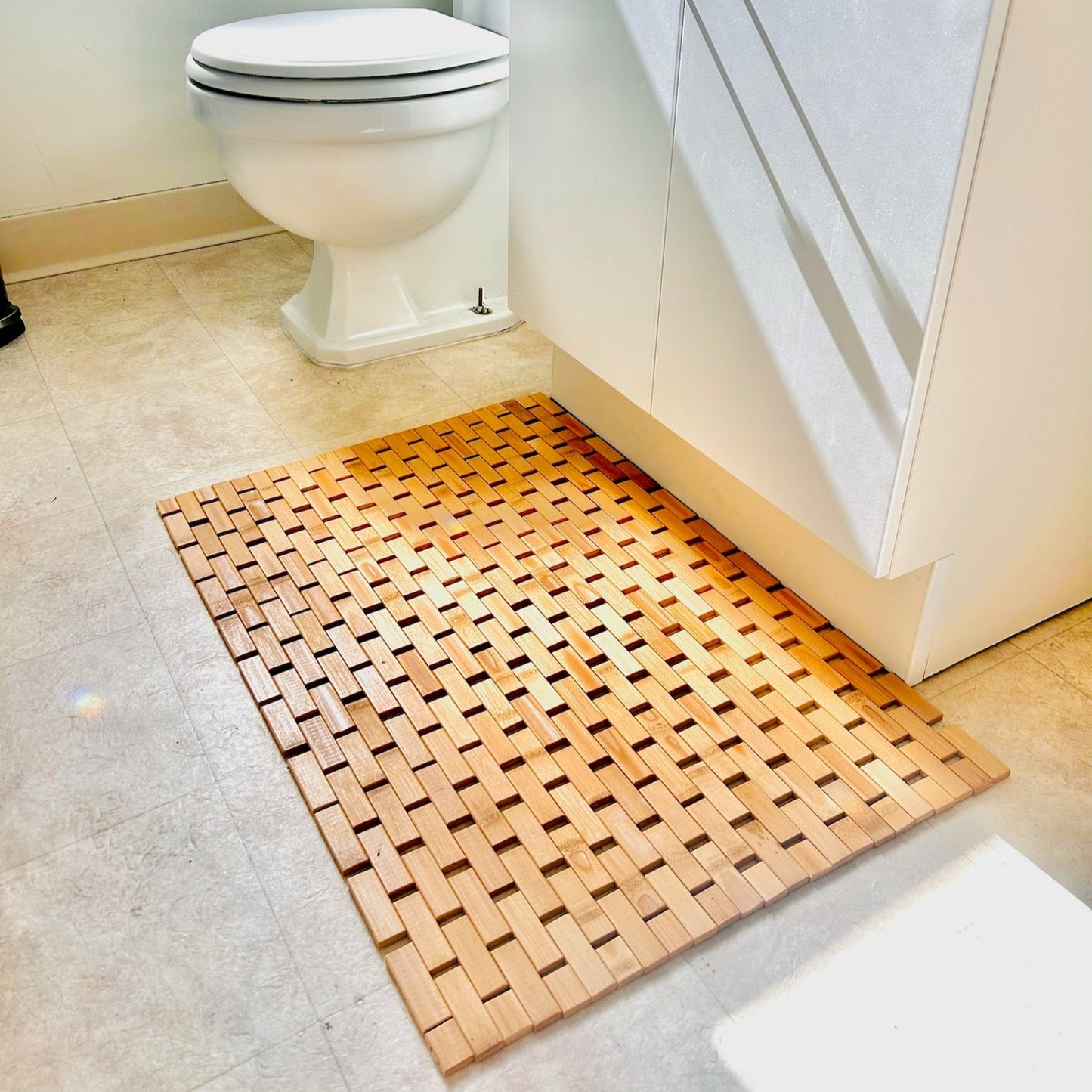 sustainable, zero waste, earth - friendly, plastic - free Bamboo Bath Mat - Bamboo Switch