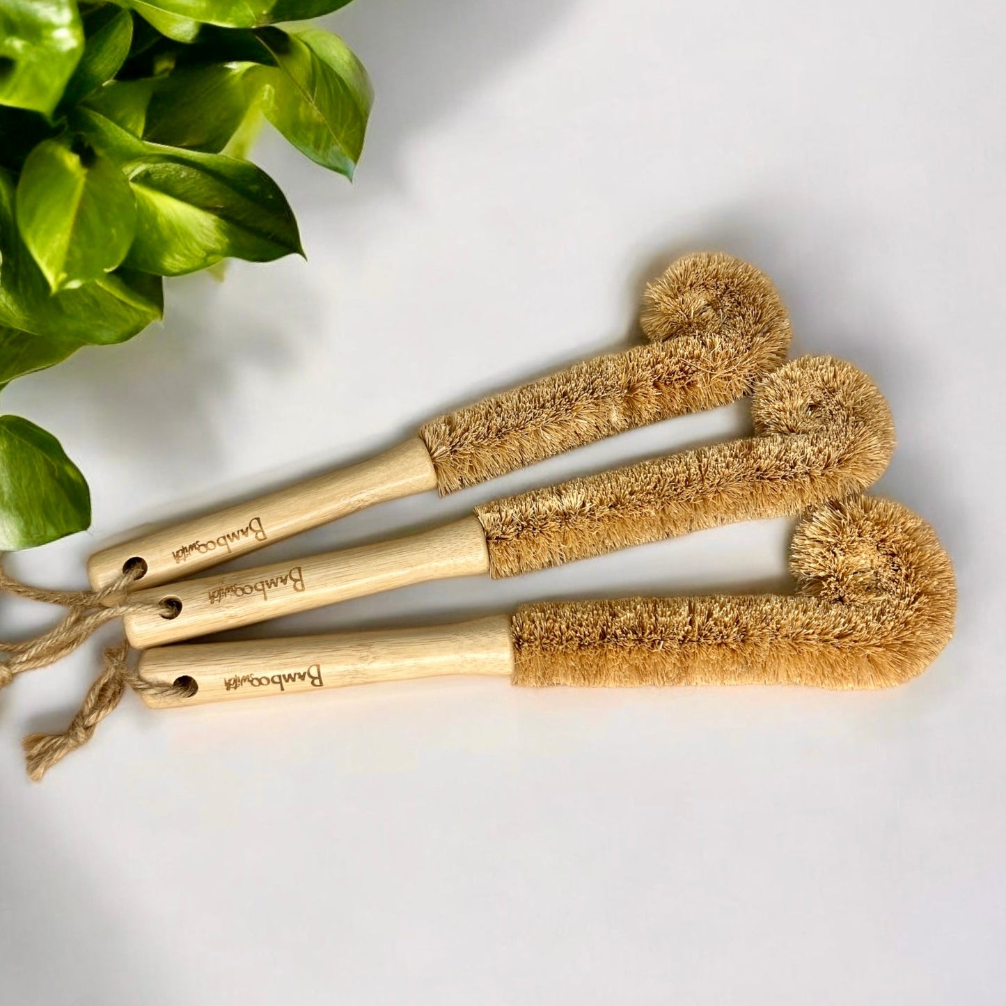 sustainable, zero waste, earth - friendly, plastic - free Bamboo Drinkware Cleaning Brush XL | Straight - Bamboo Switch