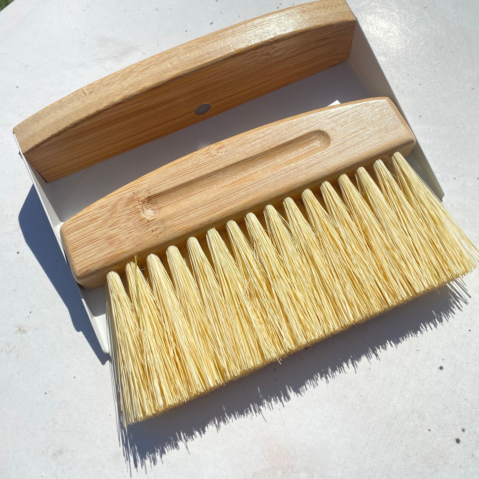 sustainable, zero waste, earth - friendly, plastic - free Bamboo Dust Pan With Brush - Bamboo Switch