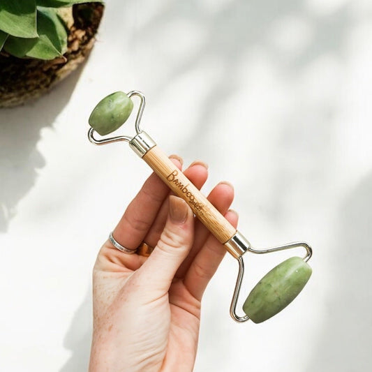 sustainable, zero waste, earth - friendly, plastic - free Bamboo Facial Roller - Bamboo Switch