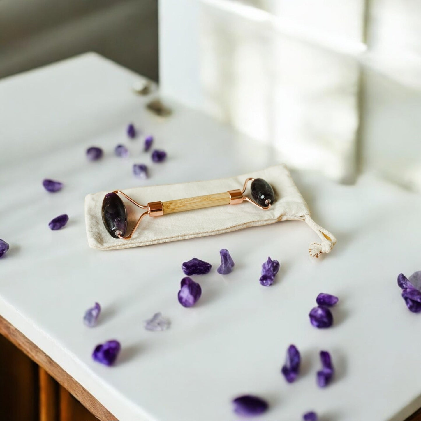 sustainable, zero waste, earth - friendly, plastic - free Bamboo Facial Roller - Bamboo Switch