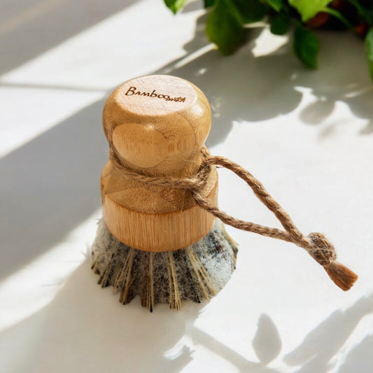 sustainable, zero waste, earth - friendly, plastic - free Bamboo Pot Scrubber - Bamboo Switch