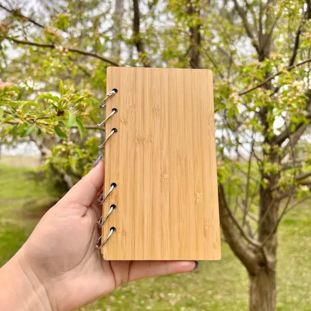 sustainable, zero waste, earth - friendly, plastic - free Bamboo Ringed Notebook - Bamboo Switch