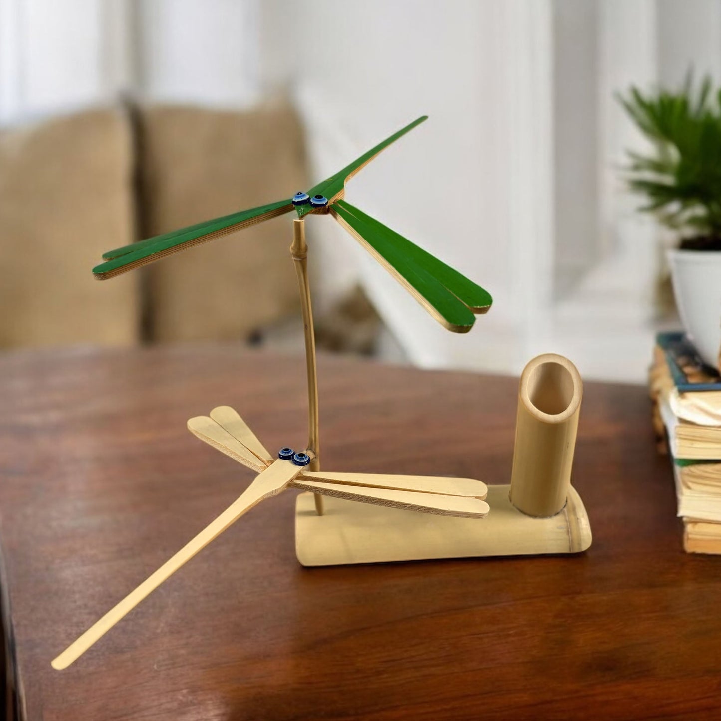 sustainable, zero waste, earth - friendly, plastic - free Bamboo Self Balancing Dragonfly - Bamboo Switch