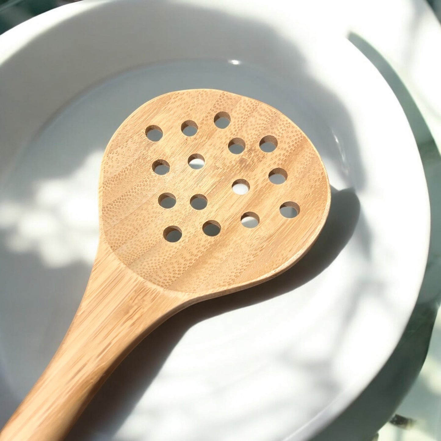 sustainable, zero waste, earth - friendly, plastic - free Bamboo Straining Spoon - Bamboo Switch