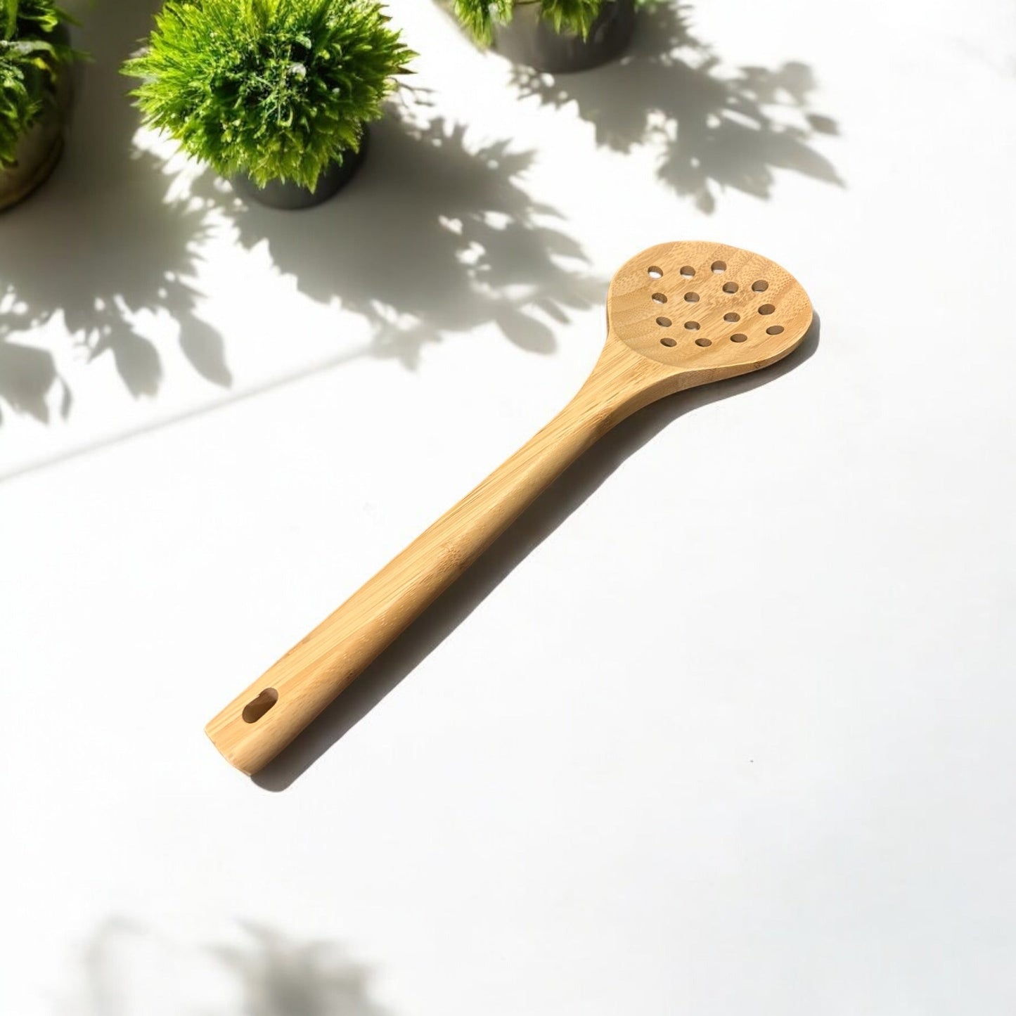 sustainable, zero waste, earth - friendly, plastic - free Bamboo Straining Spoon - Bamboo Switch