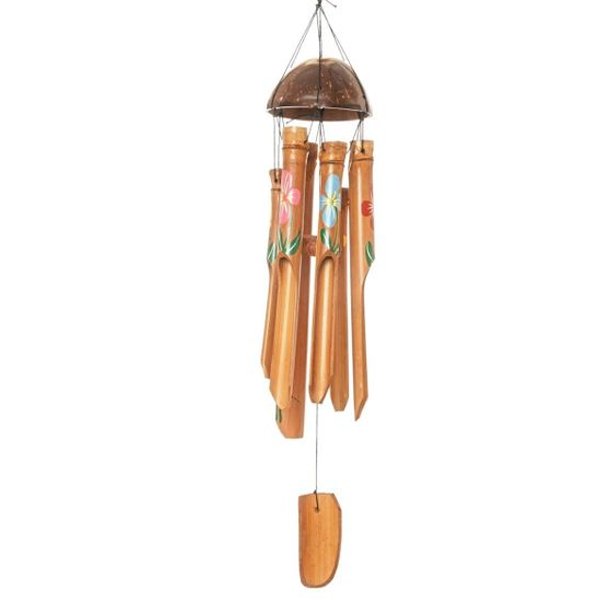 sustainable, zero waste, earth - friendly, plastic - free Bamboo Wind Chime - Coconut Flowers - Bamboo Switch