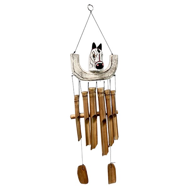 sustainable, zero waste, earth - friendly, plastic - free Bamboo Wind Chime - Horse Shoe - Bamboo Switch