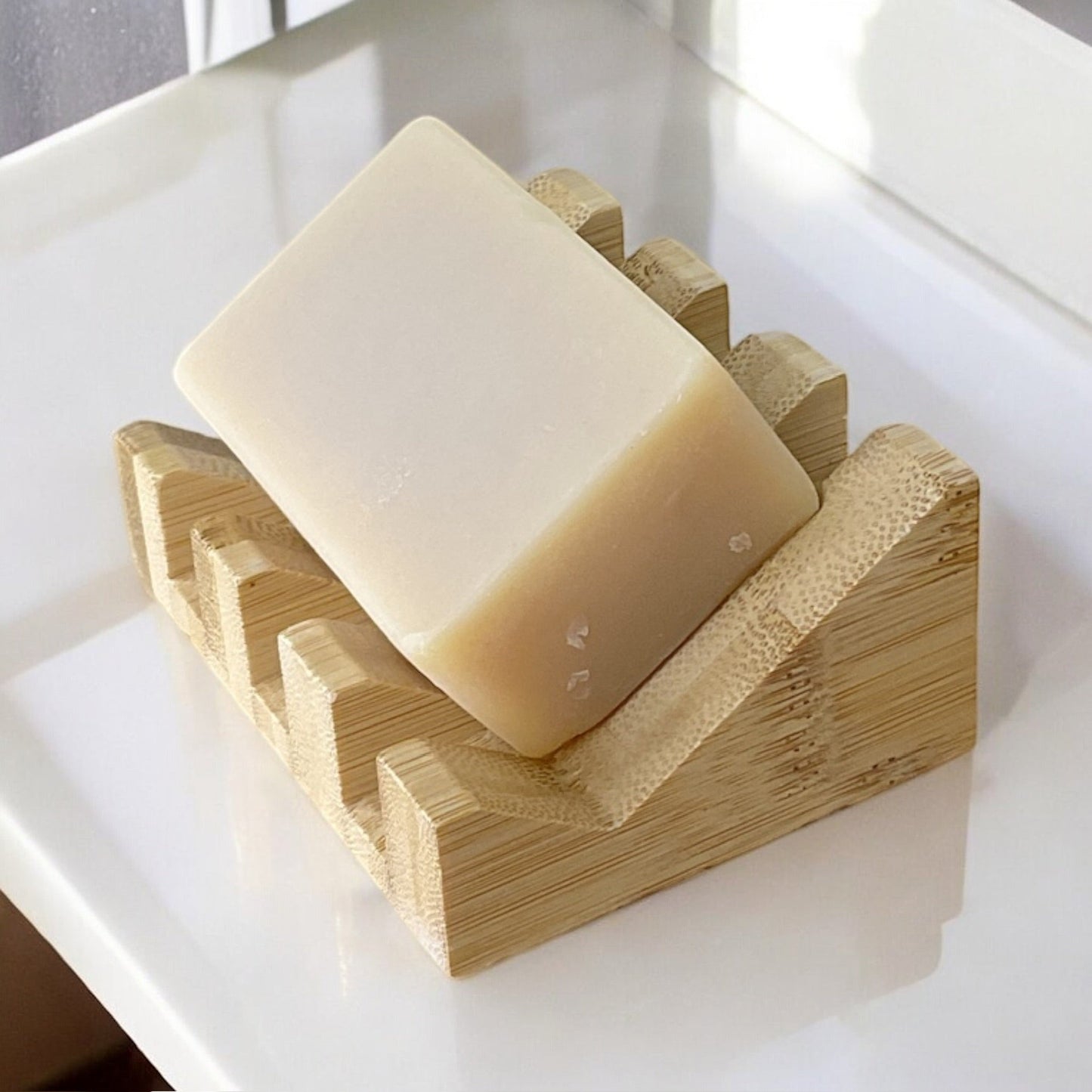 sustainable, zero waste, earth - friendly, plastic - free Cold Process Soap Bar | Coconut - Bamboo Switch