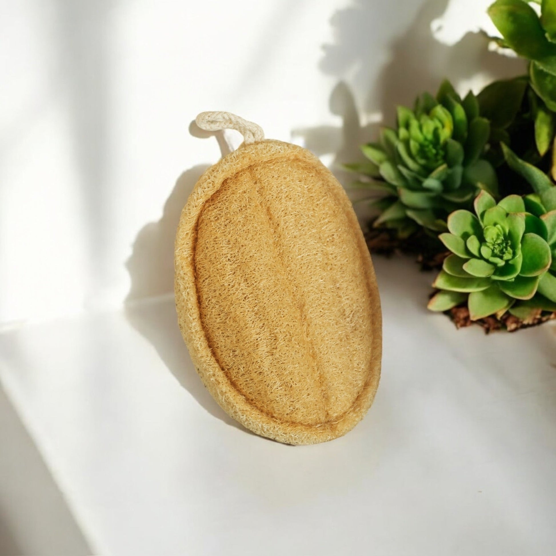 sustainable, zero waste, earth - friendly, plastic - free Exfoliating Loofah | Oval - Bamboo Switch