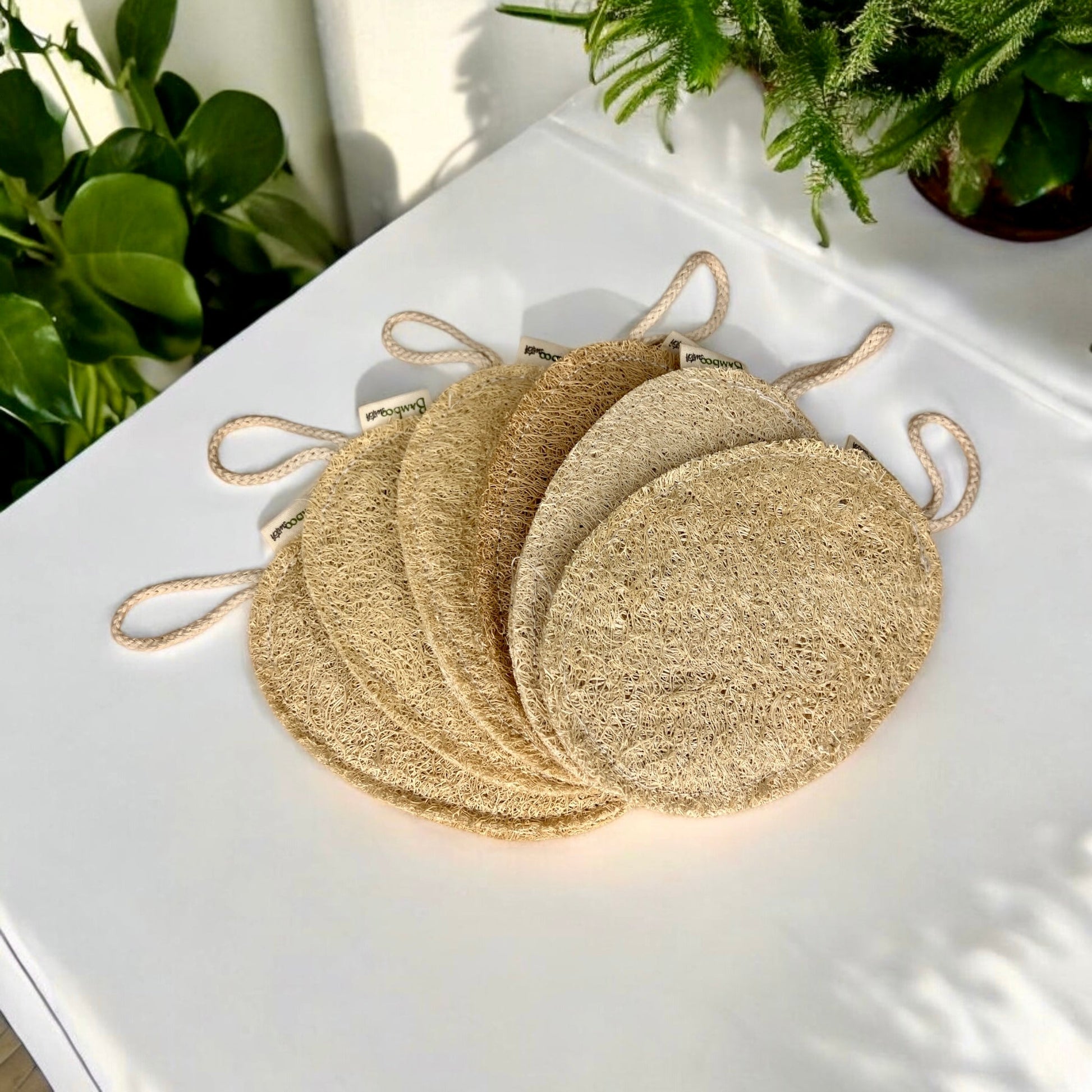 sustainable, zero waste, earth - friendly, plastic - free Exfoliating Loofah | Oval - Bamboo Switch