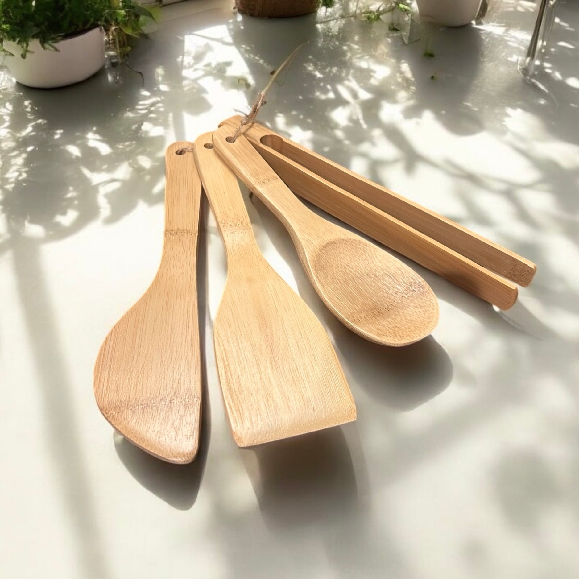 sustainable, zero waste, earth - friendly, plastic - free Kitchen Utensil Set | 4 Piece - Bamboo Switch