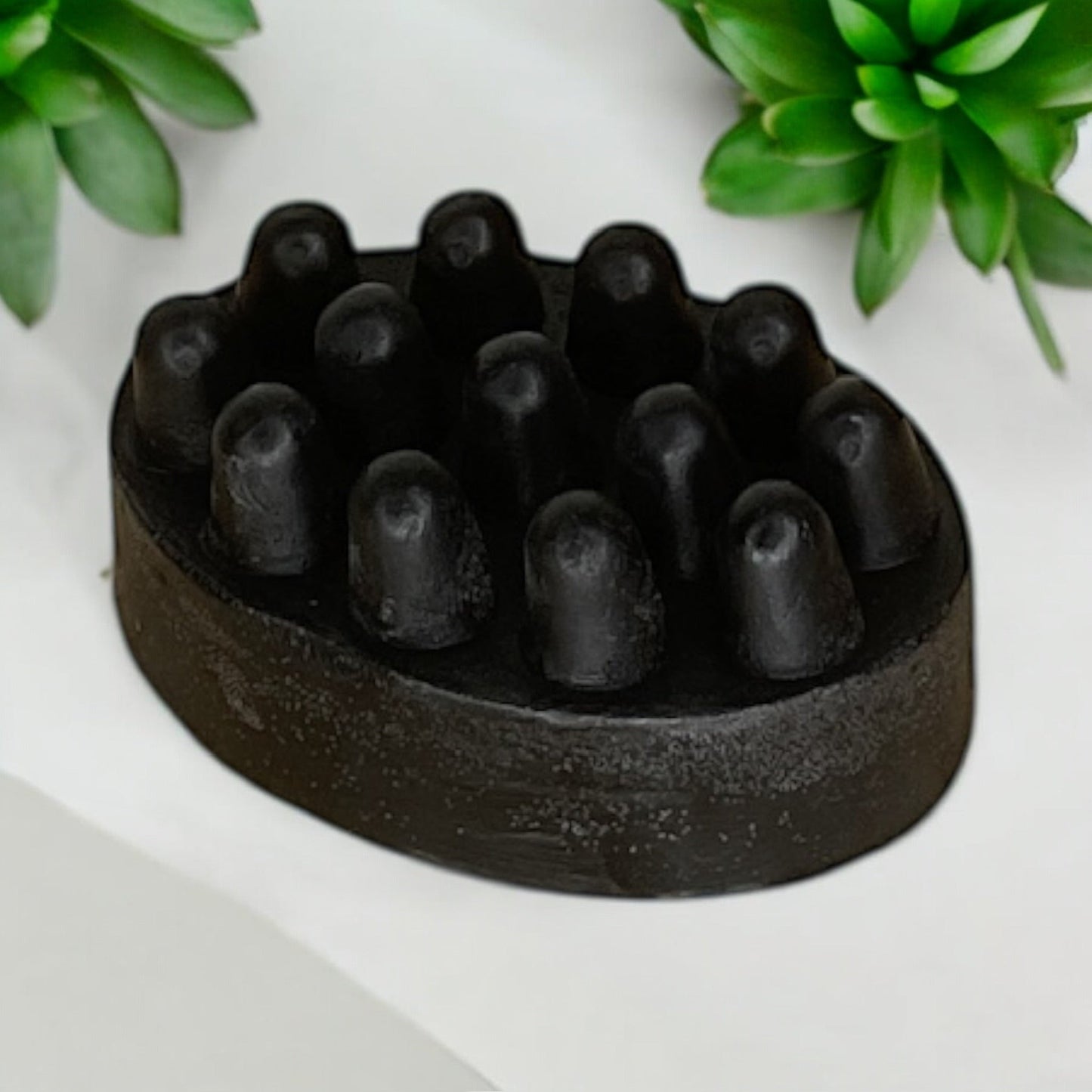 sustainable, zero waste, earth - friendly, plastic - free Massage Soap Bar | Charcoal - Bamboo Switch