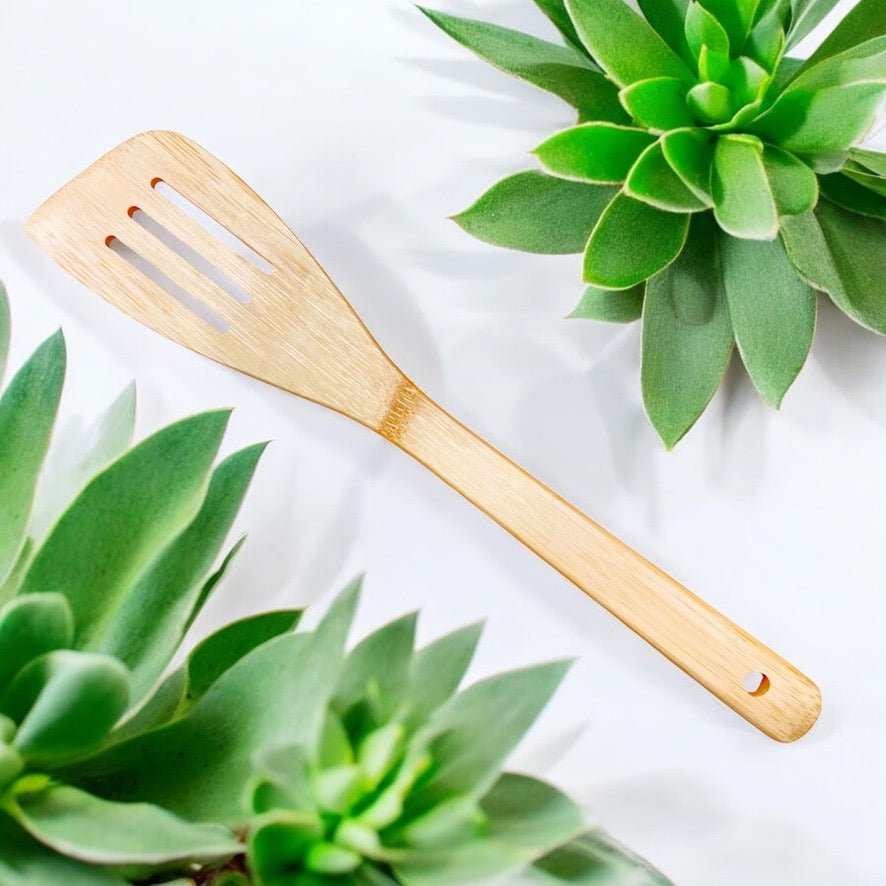 sustainable, zero waste, earth - friendly, plastic - free Slanted Spatula - Bamboo Switch