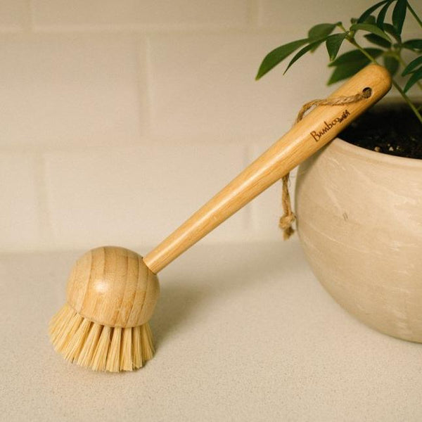 Bamboo Dish Scrubber Brush