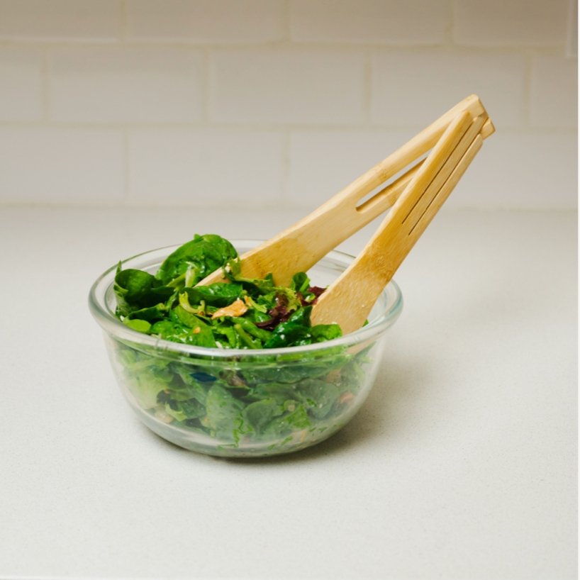 sustainable, zero waste, earth-friendly, plastic-free Bamboo Salad Tongs - Bamboo Switch