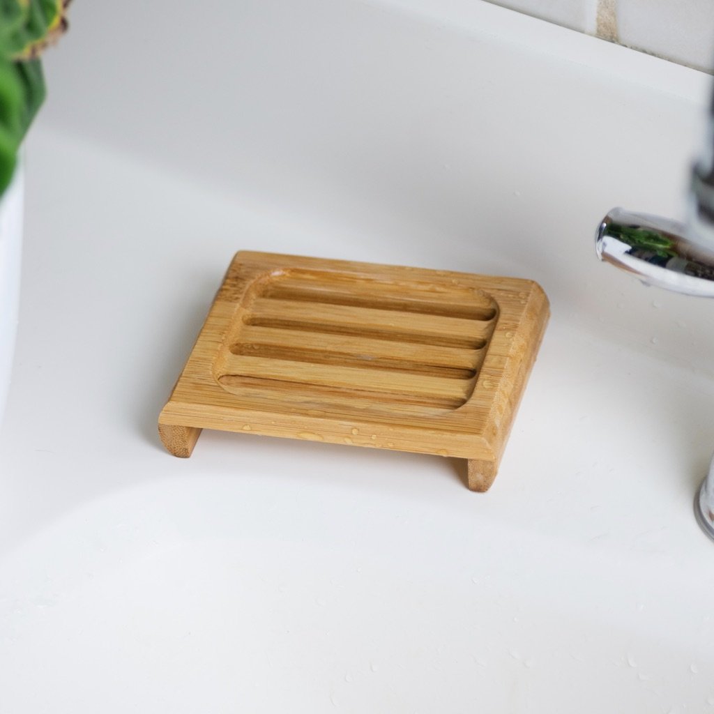 Fufengz Bamboo Wooden Soap Dishes for Bathroom Bar Soap Holder