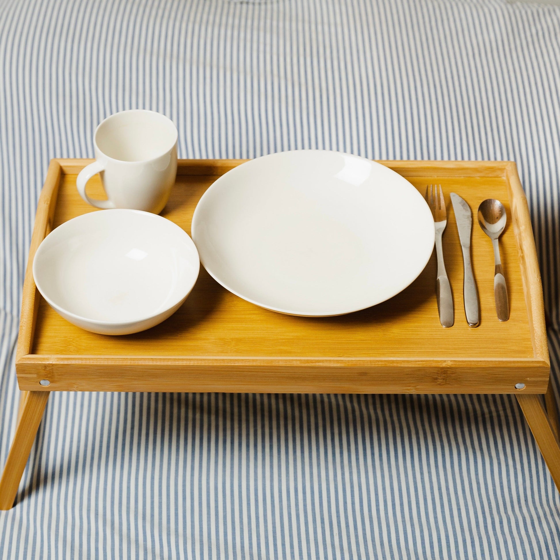 sustainable, zero waste, earth-friendly, plastic-free Collapsible Bamboo Bed Tray - Bamboo Switch